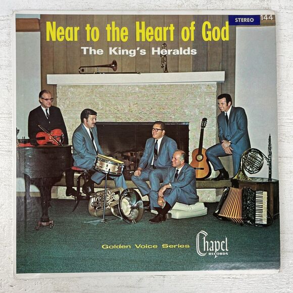 The Kings Heralds Near To The Heart Of God Vinyl LP Christian Gospel Chapel VG - Picture 1 of 7